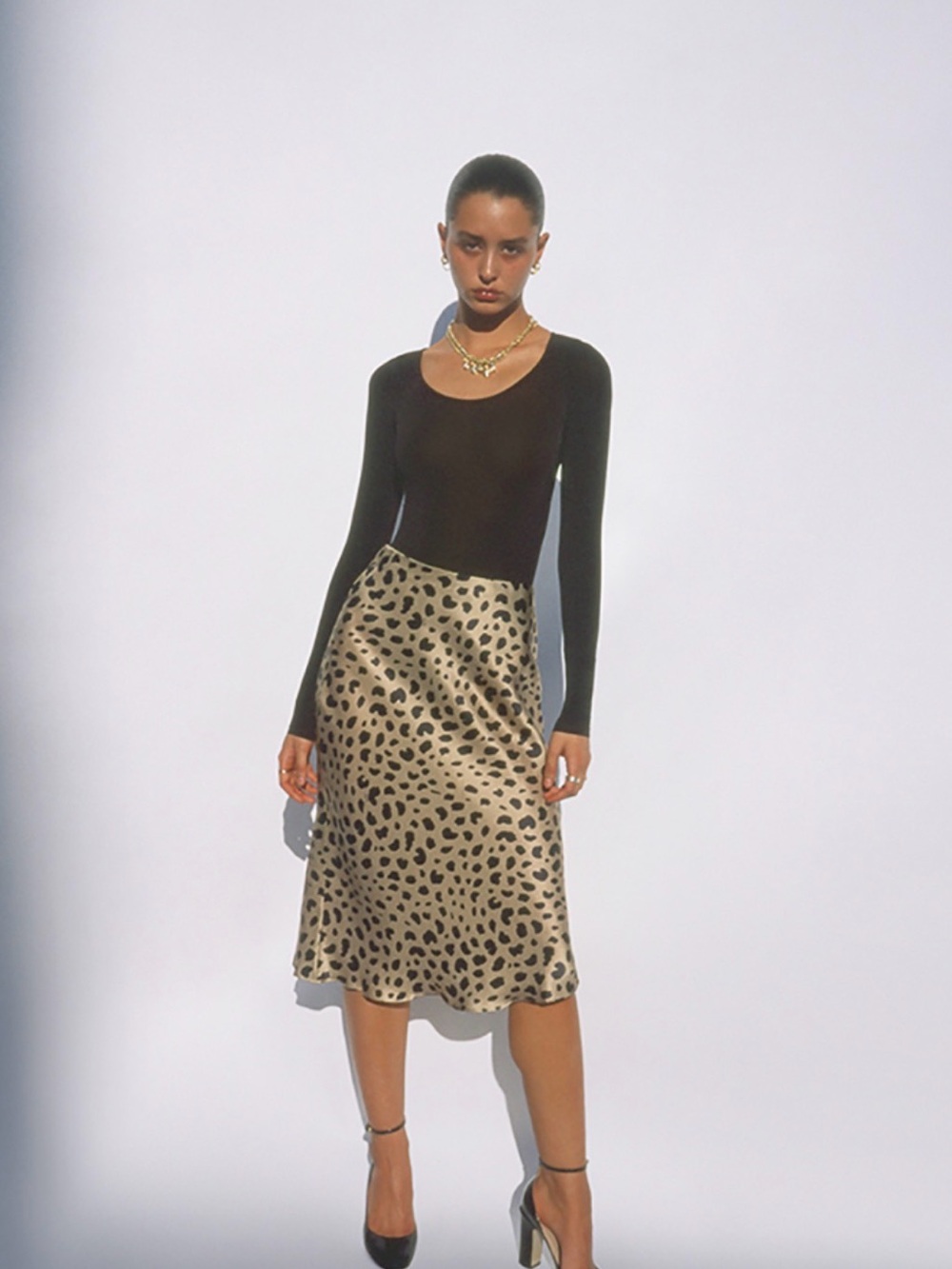 Realisation Par Leopard Midi Skirt - Picture 5 of 5
